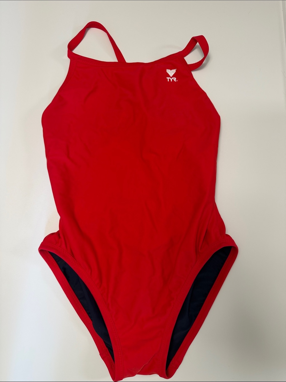 TYR Womens Red Performance One-Piece Swimsuit reversible